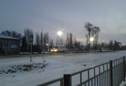 Освещение вдоль трассы