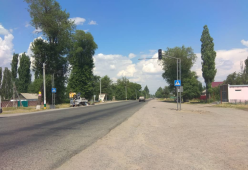 Светофор в центре села Кенеш